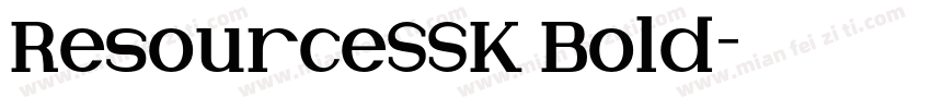 ResourceSSK Bold字体转换